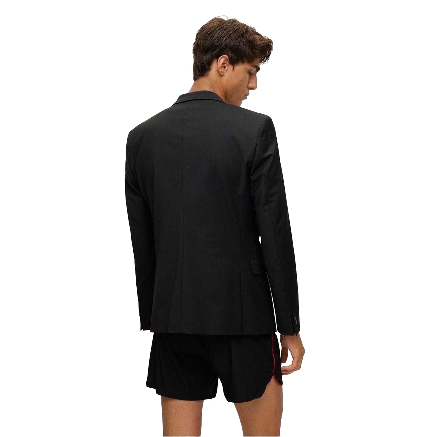 Black - Back - Hugo Boss Mens Arti Slim Blazer