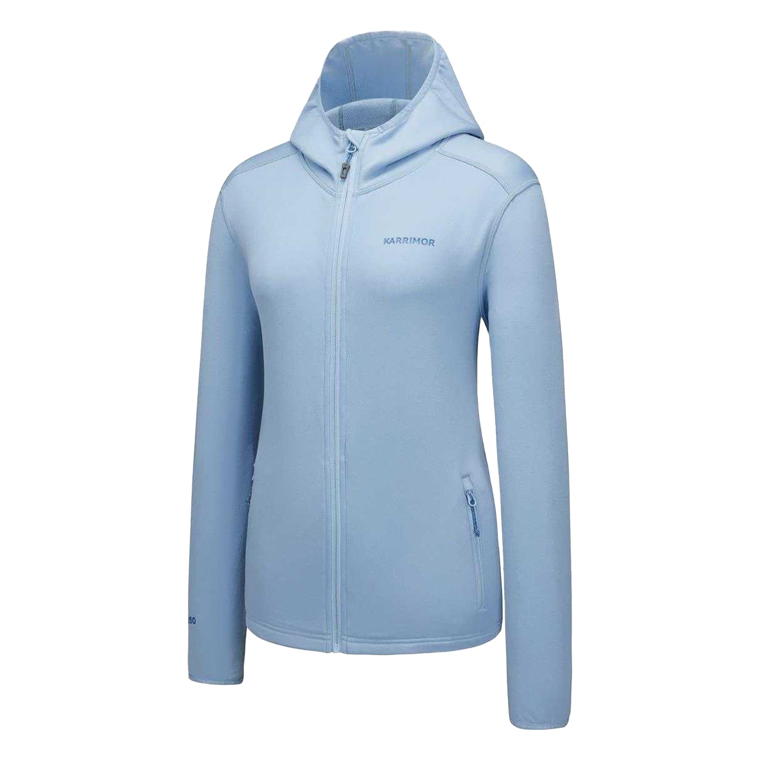 Blue - Side - Karrimor Womens-Ladies Helium Athletic Fleece Jacket