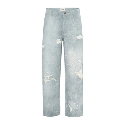 Blue - Front - Firetrap Mens Relaxed Fit Jeans