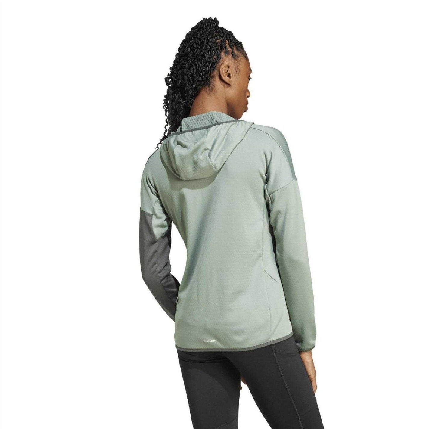 Silver - Back - Adidas Womens-Ladies Terrex Xperior Slim Hooded Jacket