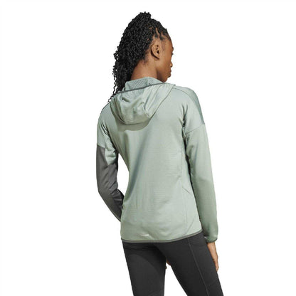 Silver - Back - Adidas Womens-Ladies Terrex Xperior Slim Hooded Jacket