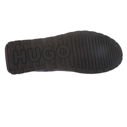 Dark Blue - Lifestyle - Hugo Mens Icelin Leather Running Trainers