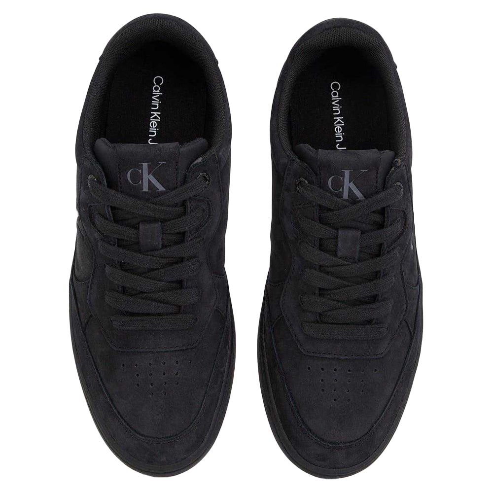 Black - Lifestyle - Calvin Klein Mens Classic Monogram Suede Cupsole Trainers