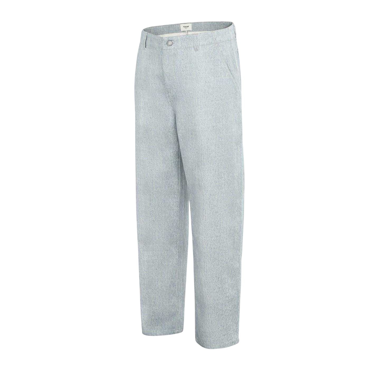 Blue - Side - Firetrap Mens Cotton Acid Wash Jeans