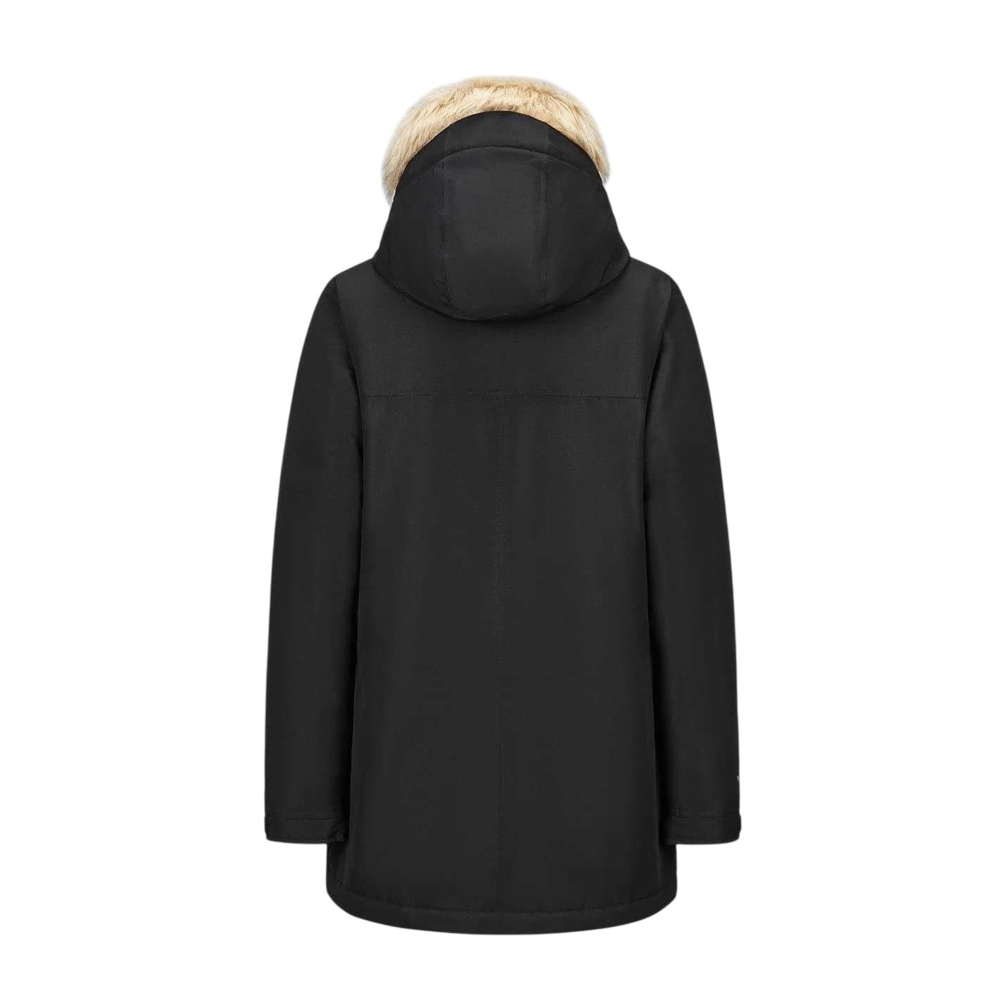 Black - Back - Karrimor Boys Urban Faux Fur Hooded Parka