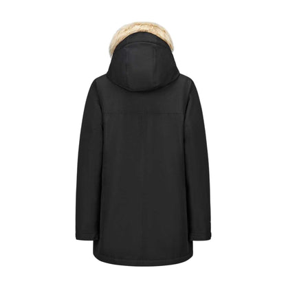 Black - Back - Karrimor Boys Urban Faux Fur Hooded Parka