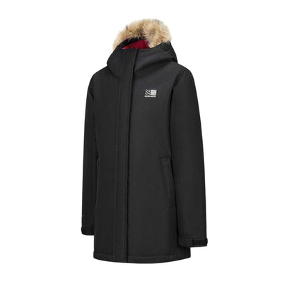 Black - Side - Karrimor Boys Urban Faux Fur Hooded Parka