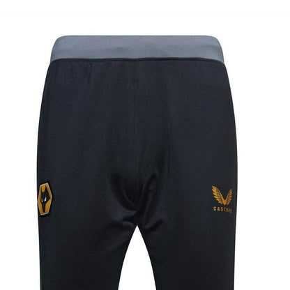 Tradewinds-Ebony - Side - Castore Mens Wolverhampton Wanderers FC Tracksuit Bottoms