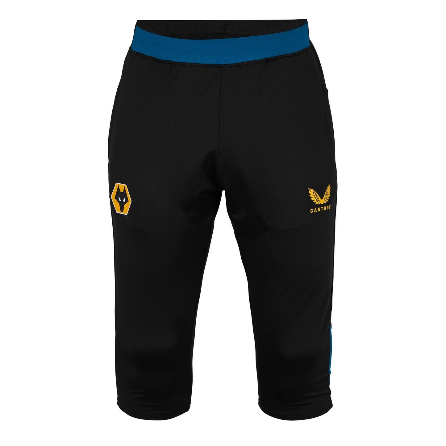 Caviar-Ink Blue - Front - Castore Mens Wolverhampton Wanderers FC Tracksuit Bottoms