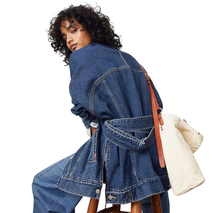 Denim - Lifestyle - Levis Womens-Ladies Denim Flap Pocket Trucker Jacket