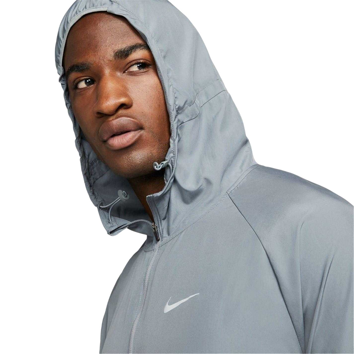 Smoke Grey - Side - Nike Mens Repel Miler Running Jacket