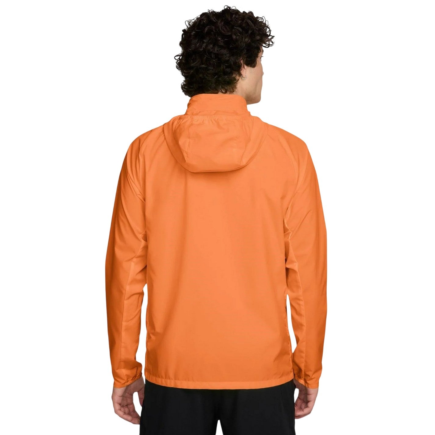 Orange - Back - Nike Mens Repel Miler Running Jacket