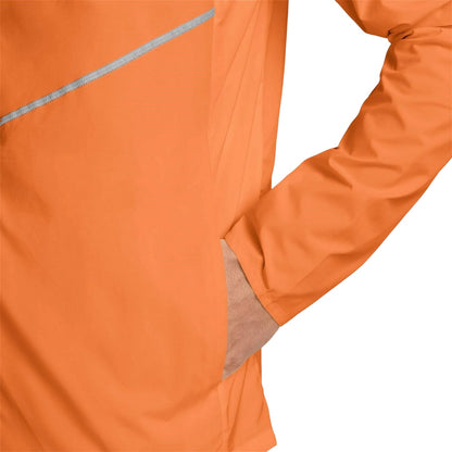 Orange - Side - Nike Mens Repel Miler Running Jacket