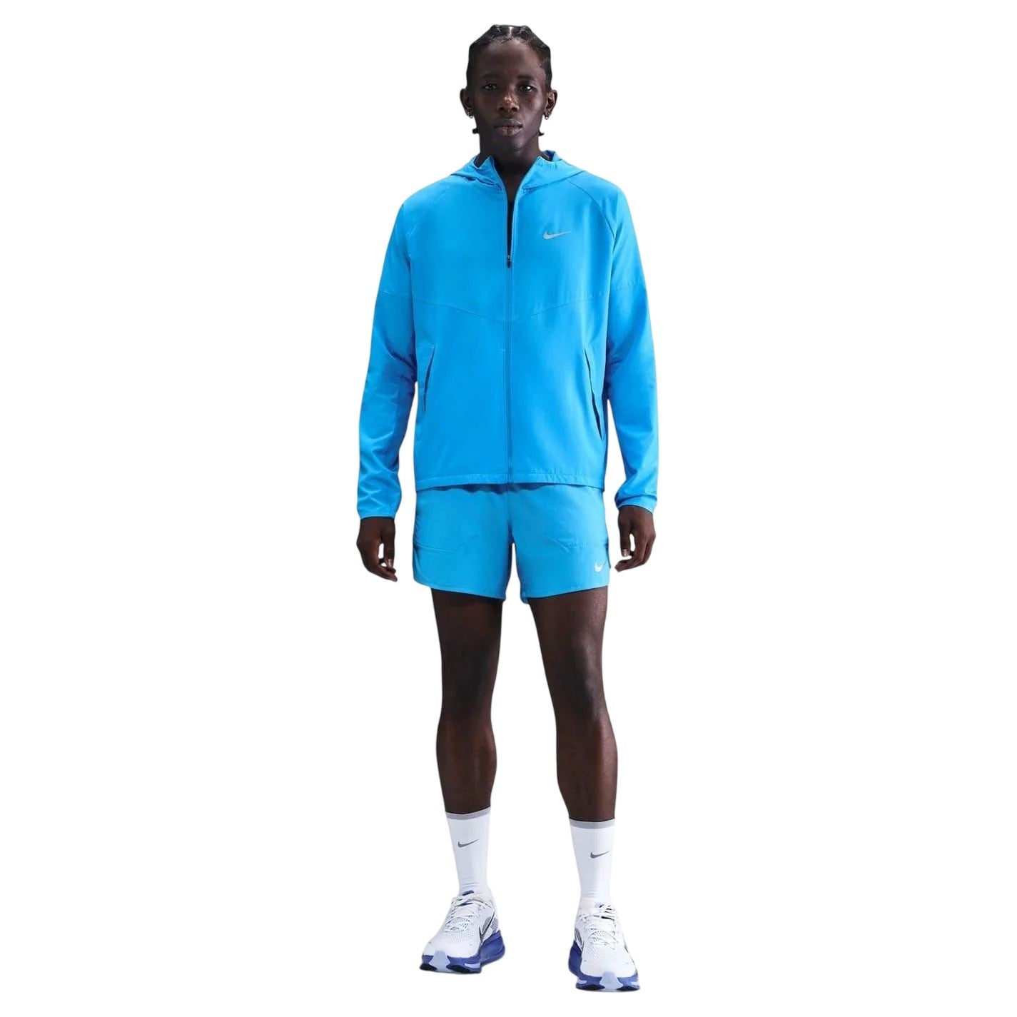 Blue - Front - Nike Mens Repel Miler Running Jacket