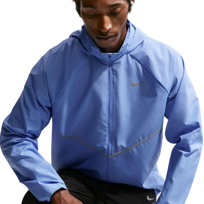 Royal Blue - Front - Nike Mens Repel Miler Running Jacket