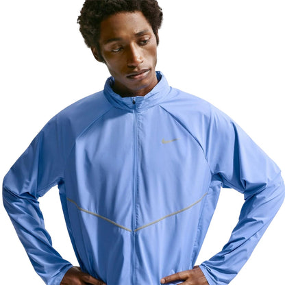 Royal Blue - Side - Nike Mens Repel Miler Running Jacket