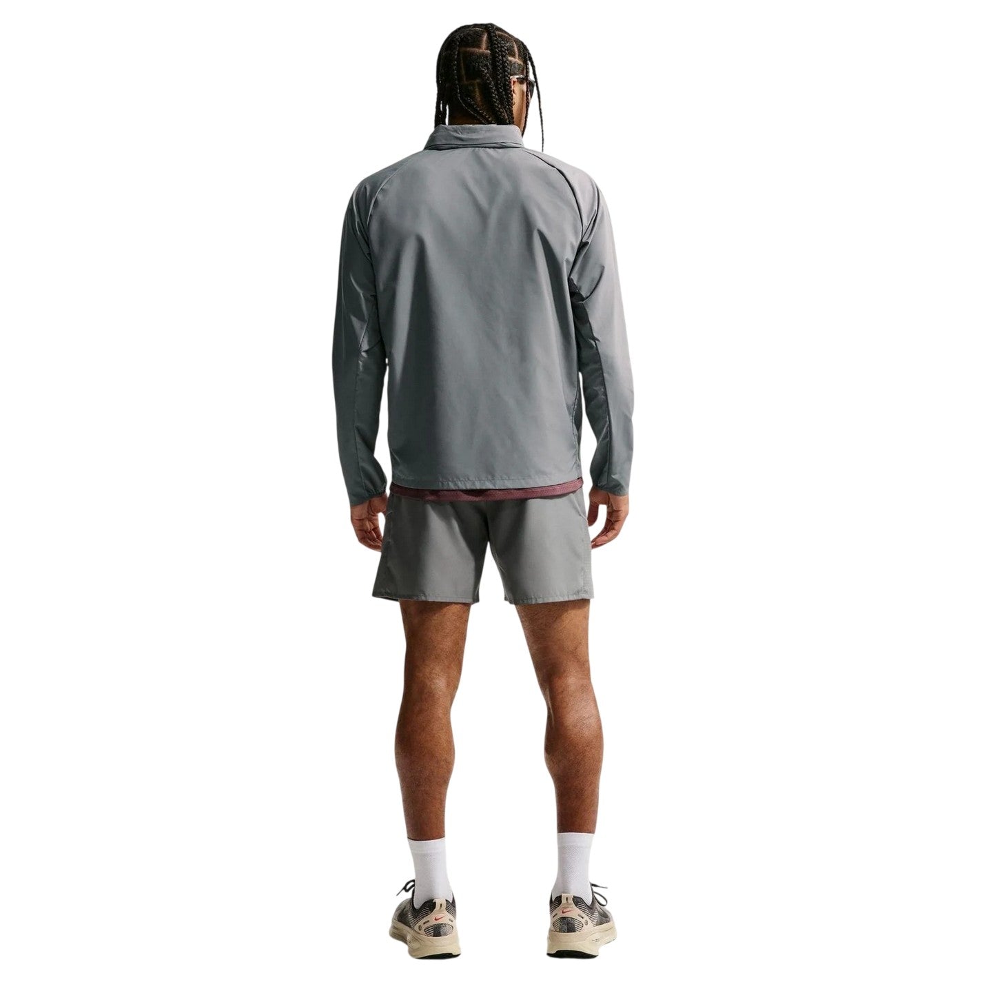 Dark Smoke Grey - Back - Nike Mens Repel Miler Running Jacket