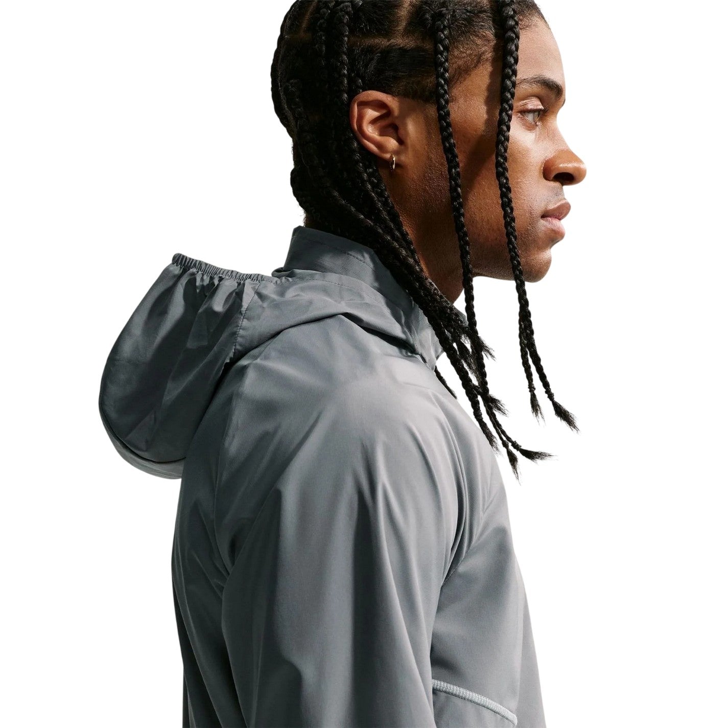 Dark Smoke Grey - Side - Nike Mens Repel Miler Running Jacket