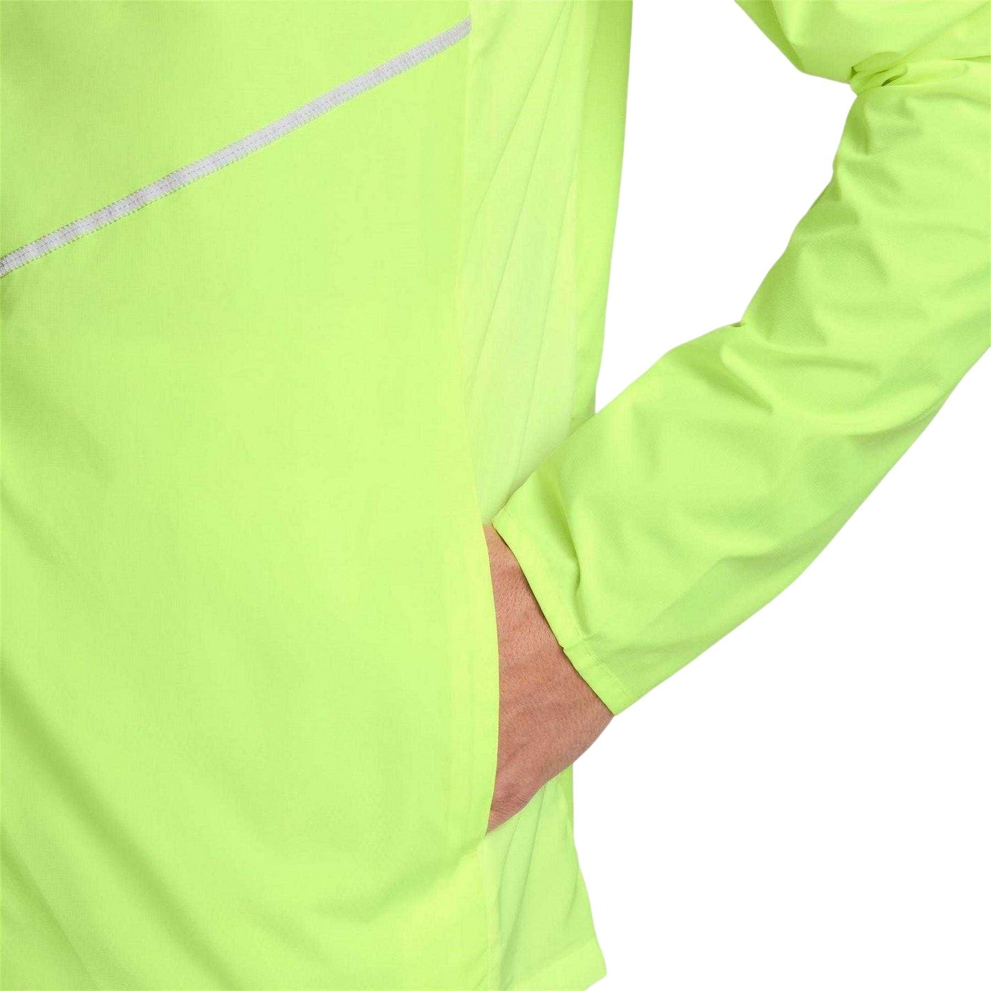 Green - Side - Nike Mens Repel Miler Running Jacket