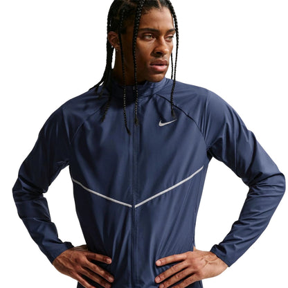 Midnight Navy - Side - Nike Mens Repel Miler Running Jacket