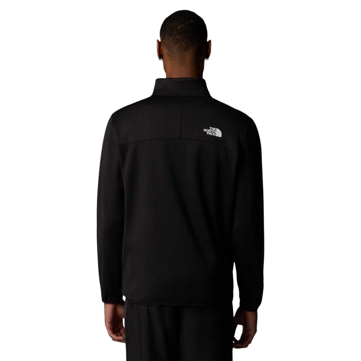 Black - Back - The North Face Mens Crest Full Zip Fleece Jacket