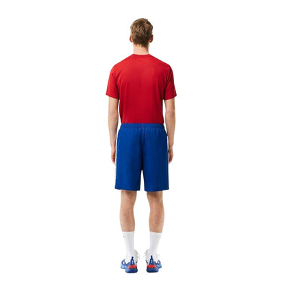 Orange-Blue Captain - Back - Lacoste Mens Stripe Tennis Shorts