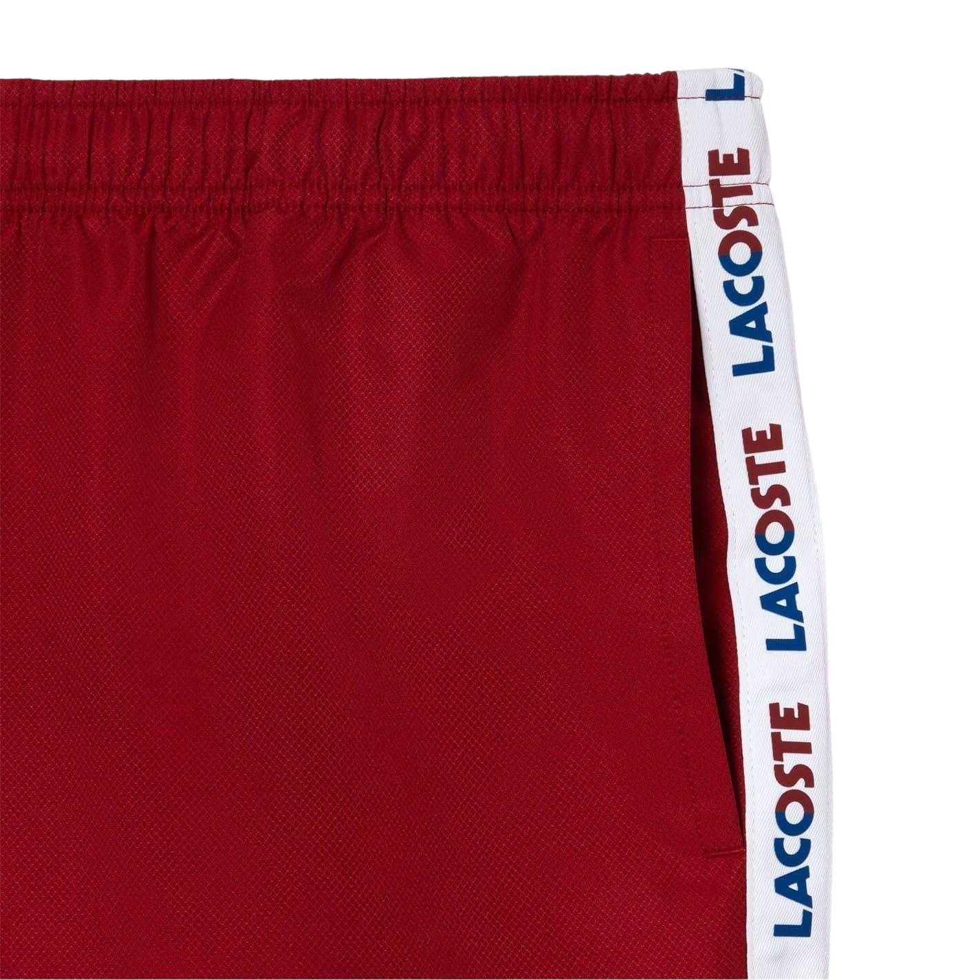 Orange-Blue Captain - Lifestyle - Lacoste Mens Stripe Tennis Shorts