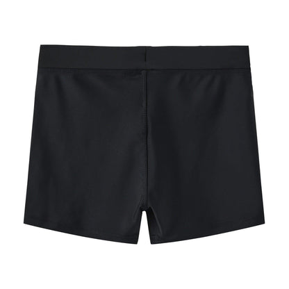Black - Back - Slazenger Boys Logo Swimming Trunks