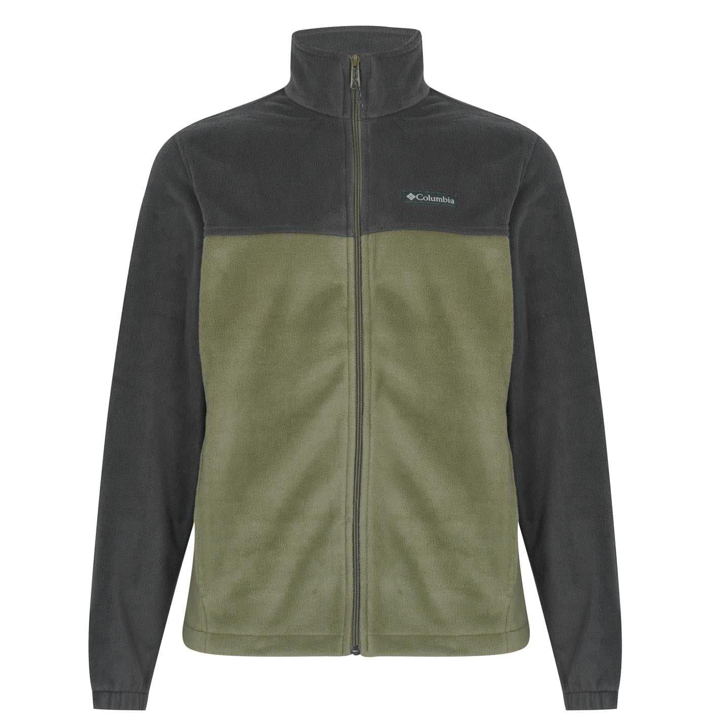 Shark Grey-Stone - Front - Columbia Mens Steens Walking Fleece Jacket
