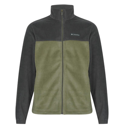 Shark Grey-Stone - Front - Columbia Mens Steens Walking Fleece Jacket