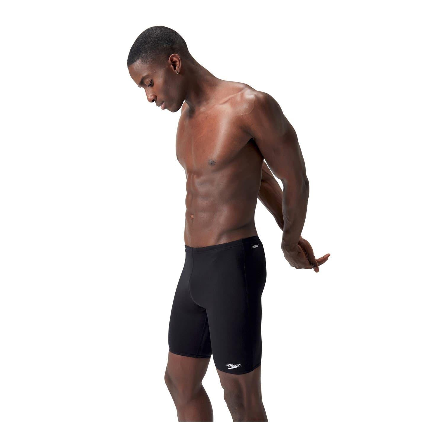 Black - Side - Speedo Mens Endurance Jammer Shorts