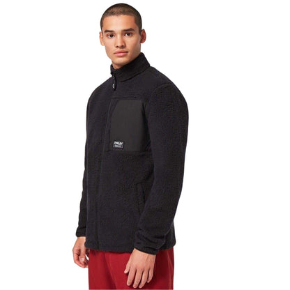 Black - Side - Oakley Mens Sherpa Fleece Jacket