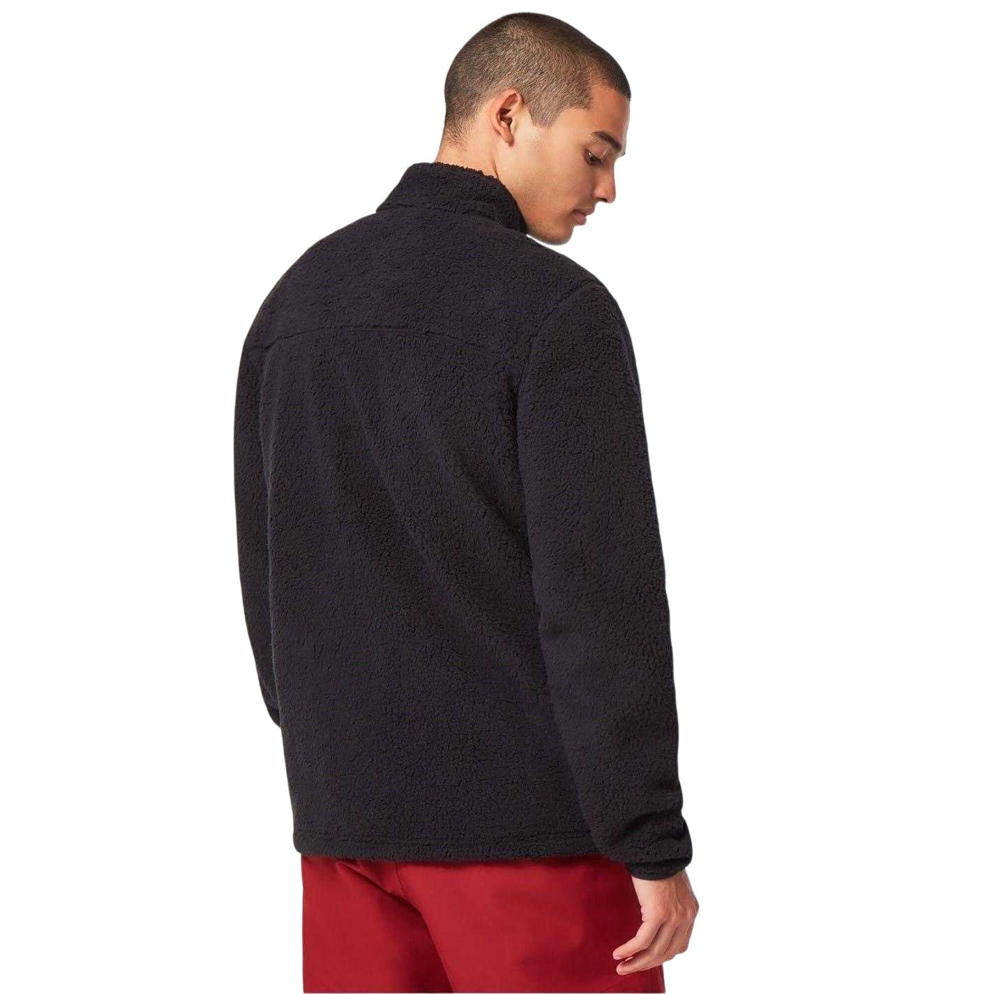 Black - Lifestyle - Oakley Mens Sherpa Fleece Jacket