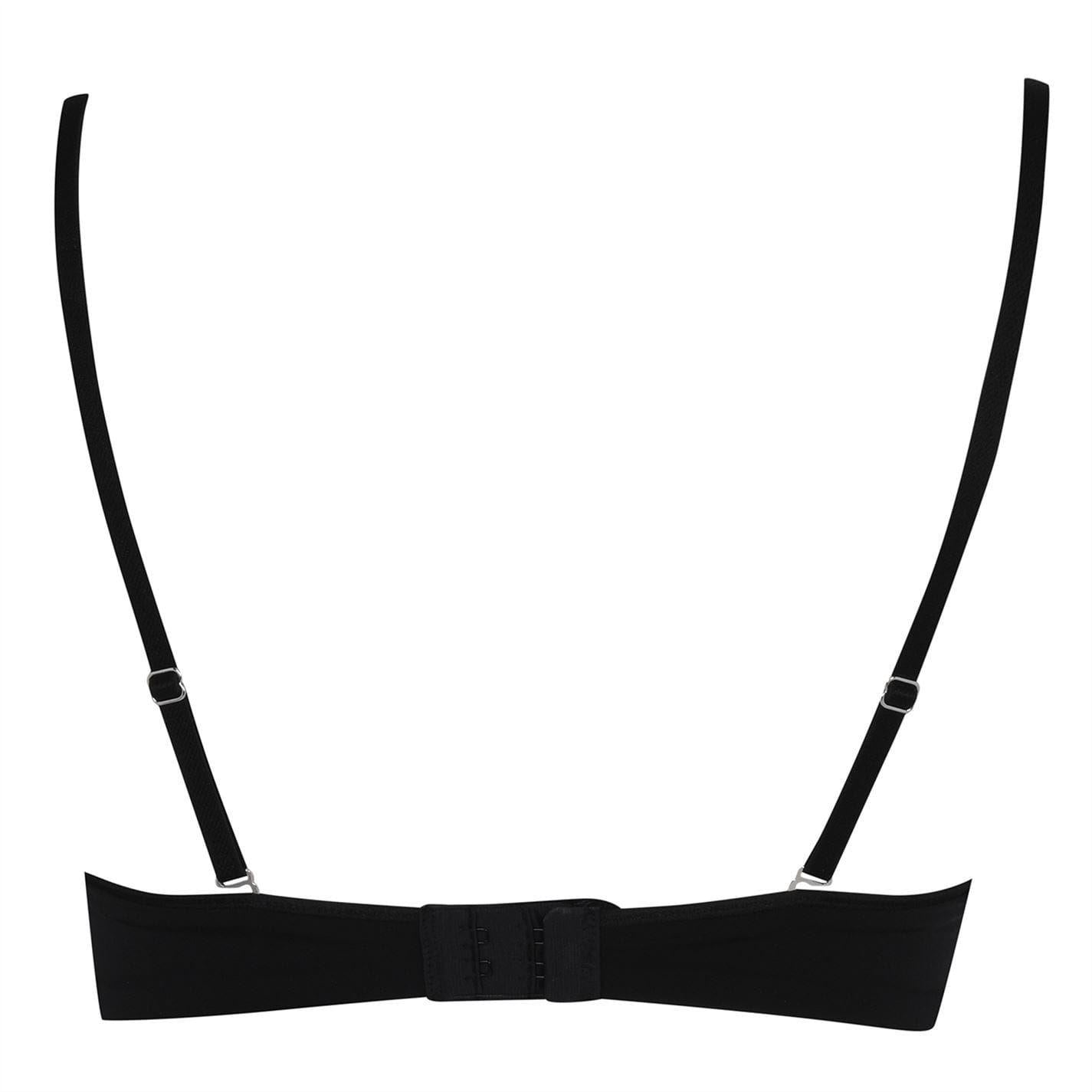 Black - Back - Wonderbra Womens-Ladies Plain Multiway Bra