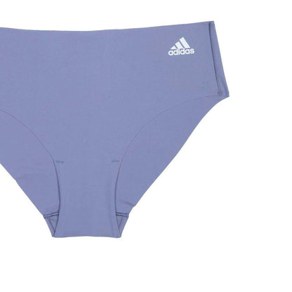 Grey Blue - Side - Adidas Womens-Ladies Seamless Hipster Briefs
