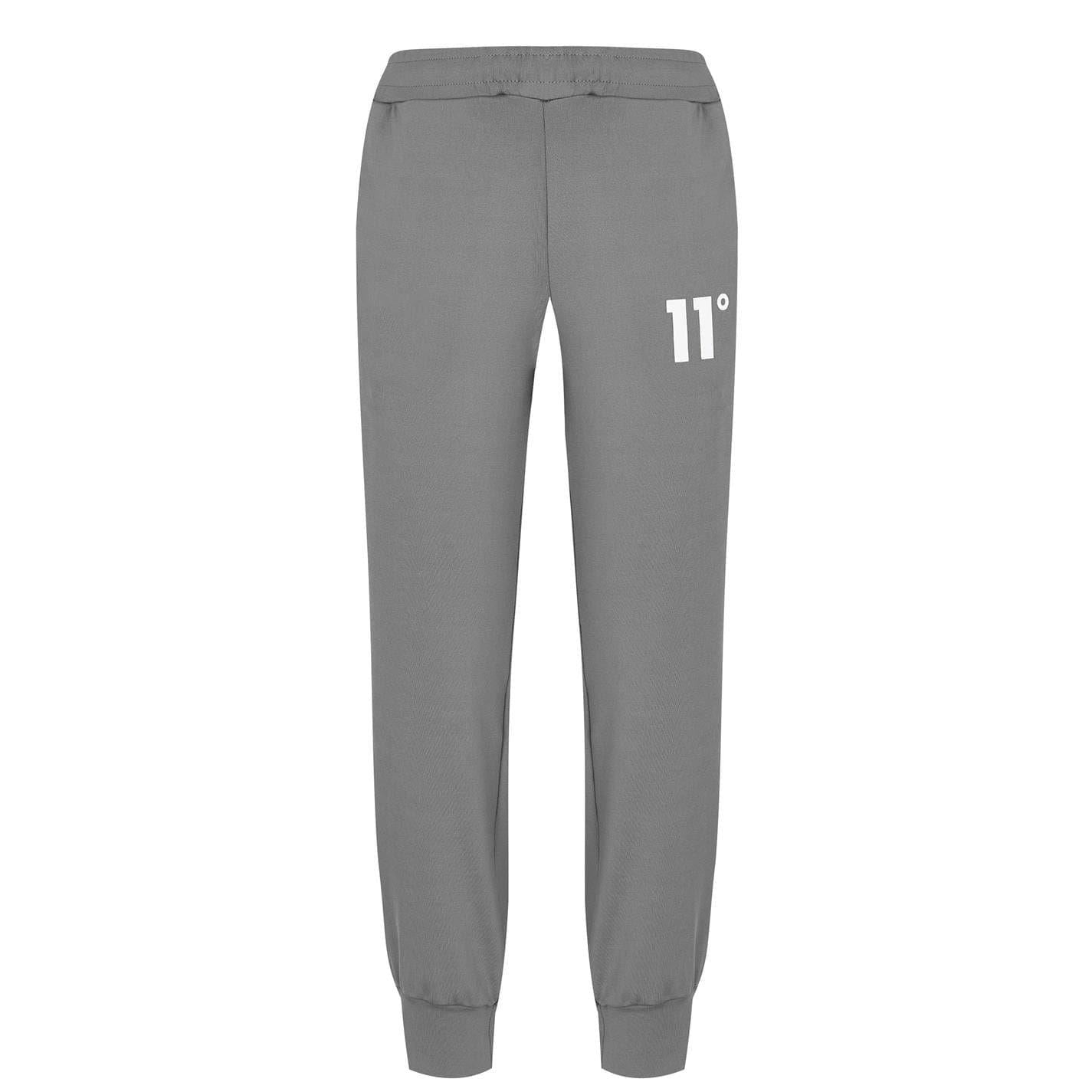 Steel-White - Lifestyle - 11 Degrees Childrens-Kids Full Zip Long-Sleeved Tracksuit