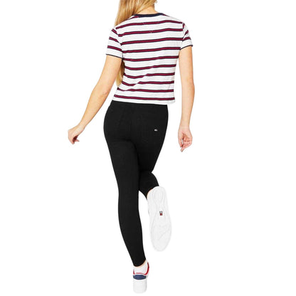 Black - Lifestyle - Tommy Jeans Womens-Ladies High Rise Super Skinny Jeans