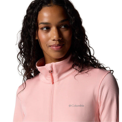 Pink - Side - Columbia Womens-Ladies Park View Fleece Jacket