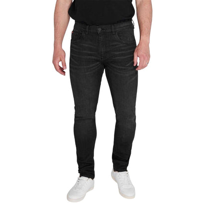 Black - Lifestyle - Lee Cooper Mens Denim Plain Slim Jeans