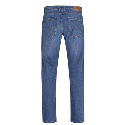 Mid Wash - Back - Lee Cooper Mens Denim Regular Jeans