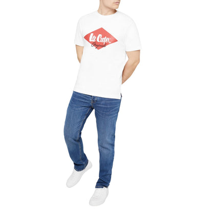 Mid Wash - Lifestyle - Lee Cooper Mens Denim Regular Jeans