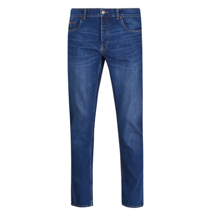 Dark Wash - Front - Lee Cooper Mens Denim Regular Jeans