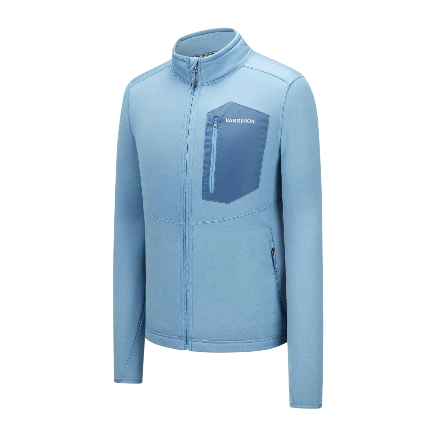 Navy - Side - Karrimor Mens Helium Power Stretch Stretch Fleece Jacket