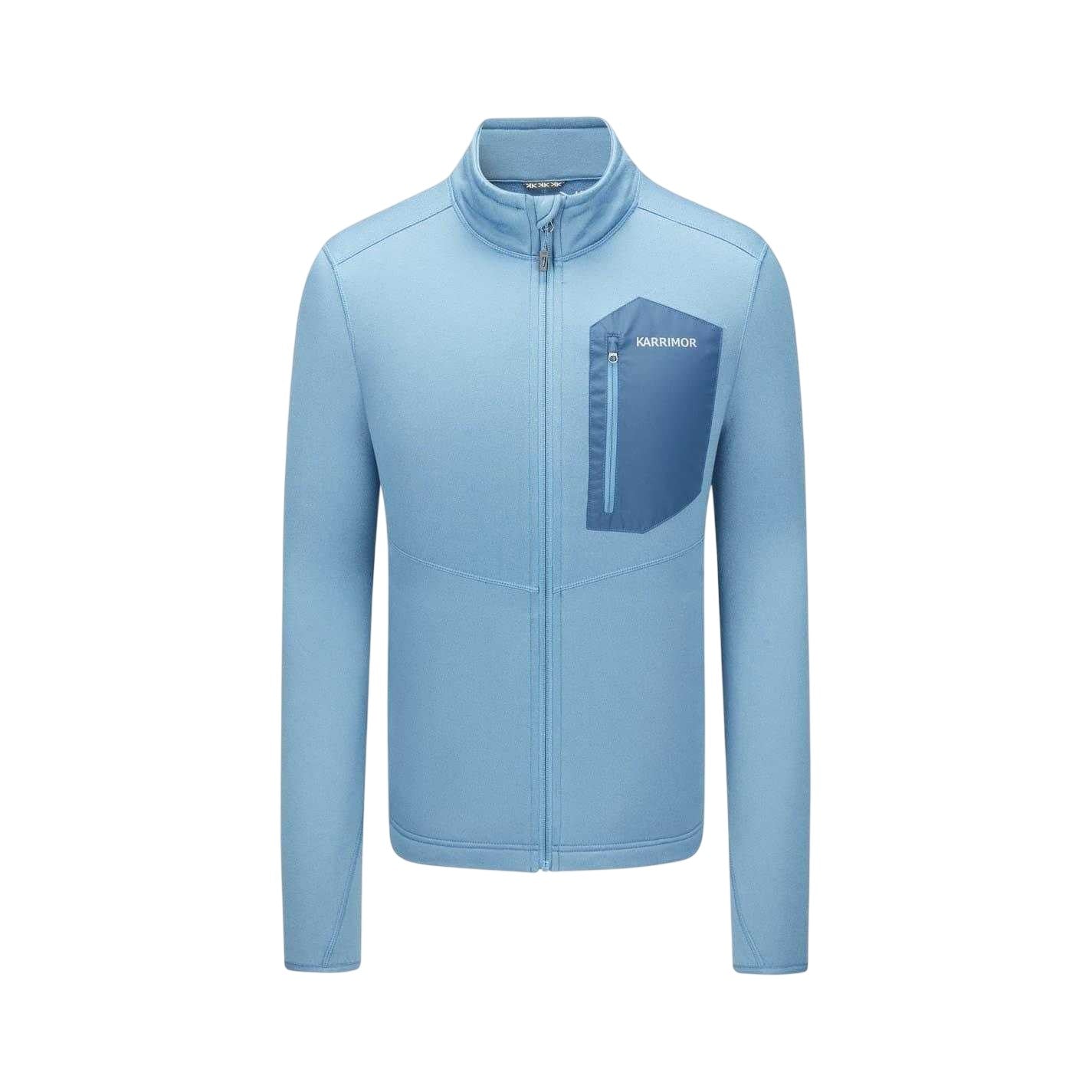 Navy - Front - Karrimor Mens Helium Power Stretch Stretch Fleece Jacket