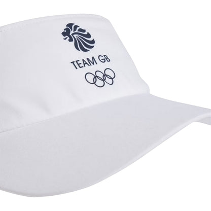 White - Side - Adidas Team GB Logo Visor