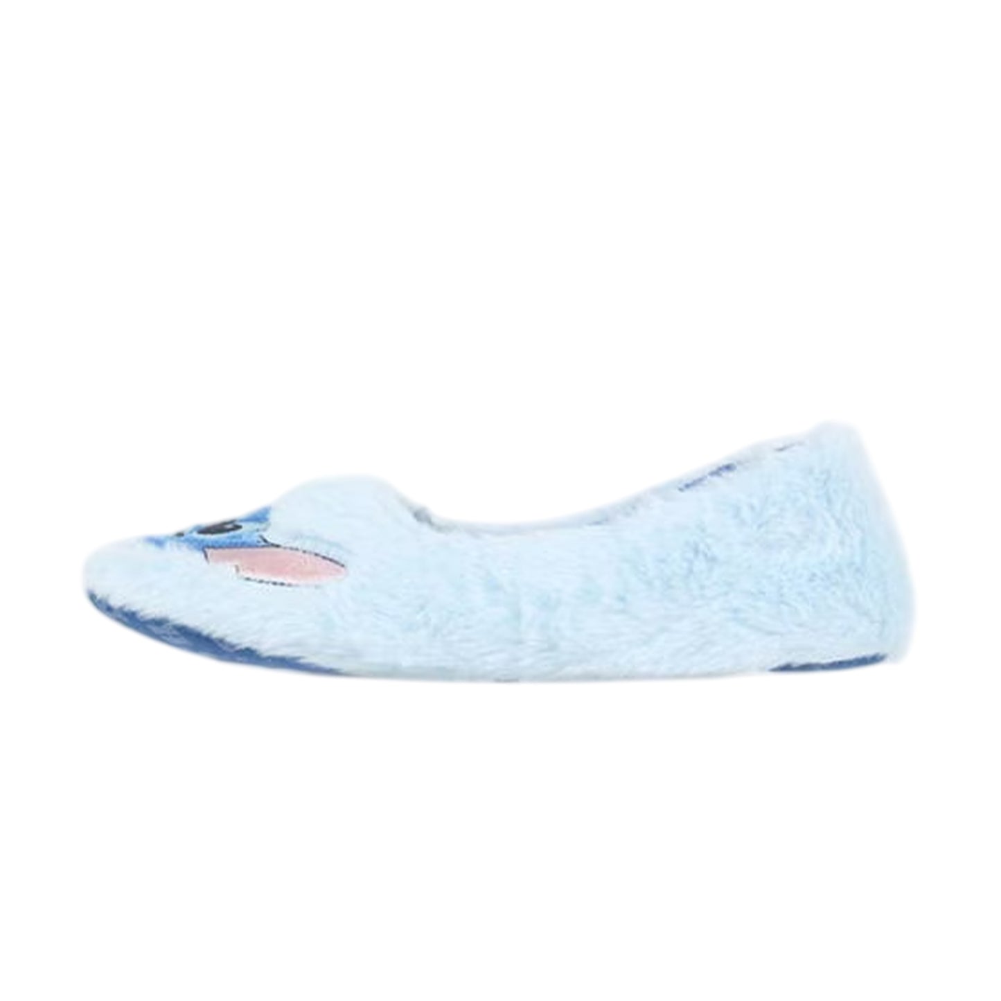 Blue - Back - Lilo & Stitch Womens-Ladies Stitch Fluffy Slippers