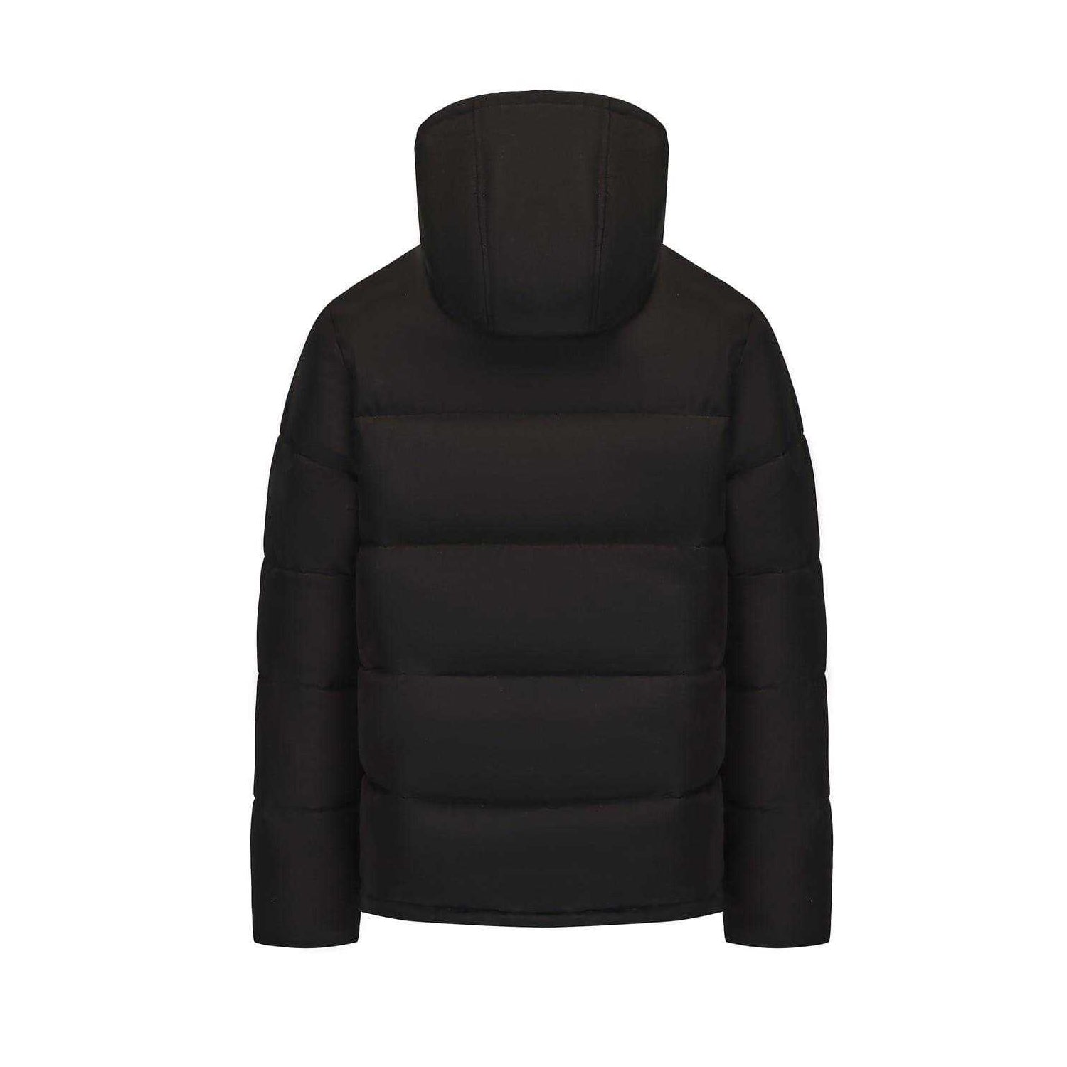 Black - Back - Slazenger Mens Full Zip Puffer Jacket