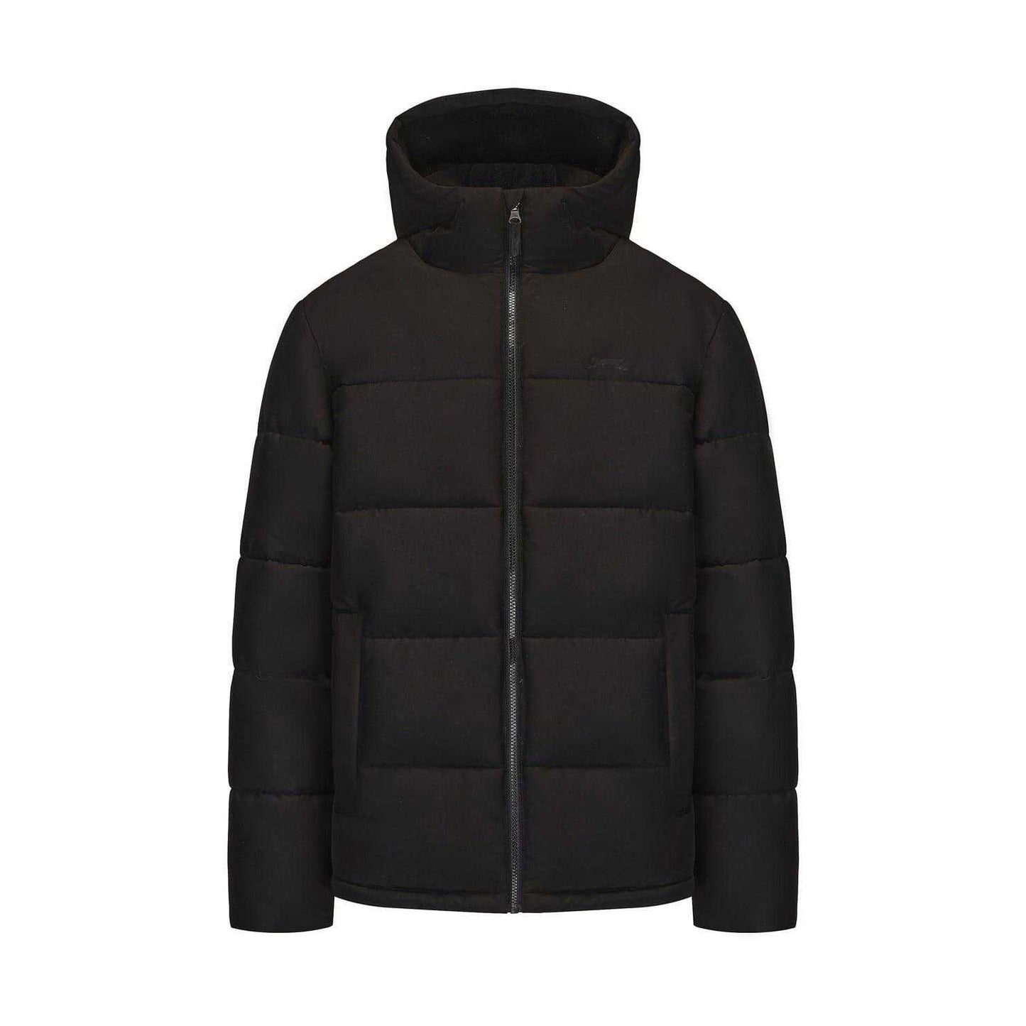 Black - Front - Slazenger Mens Full Zip Puffer Jacket