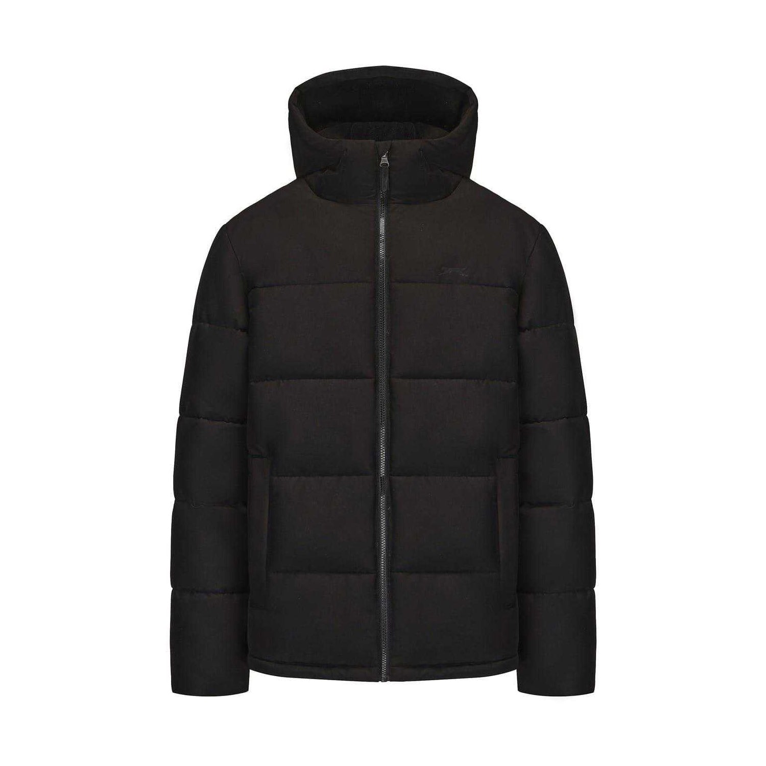 Black - Front - Slazenger Mens Full Zip Puffer Jacket