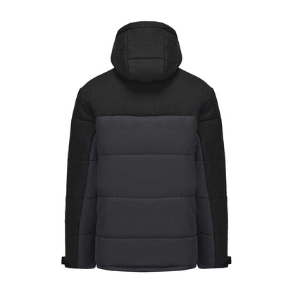 Black - Back - Gelert Childrens-Kids Colour Block Hooded Puffer Jacket